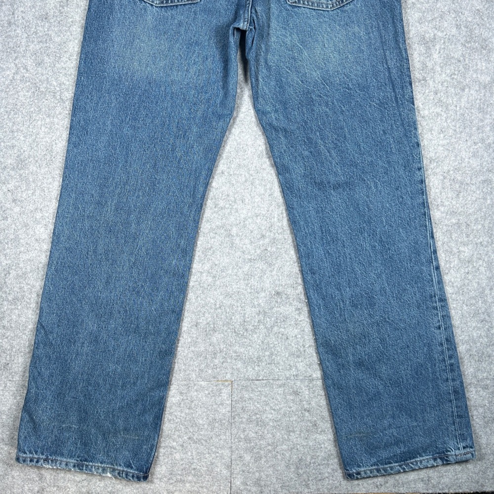 Zara Denim Jeans Women‎ Size 6 30x32 Blue Straight Leg Baggy High Rise Casual - Picture 9 of 16